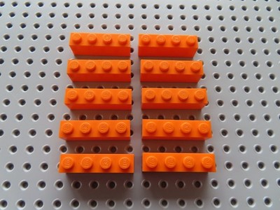 Lego 10 x Stein Baustein Basic 3010  1x4   orange