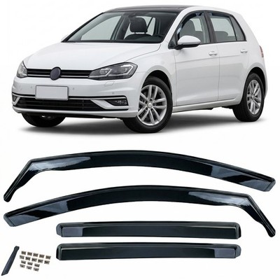 Windabweiser Regenabweiser 4-teilig Schwarz getönt für VW Golf 7 2013-2017