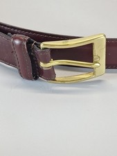 Dooney Bourke Belt Wellington Calf Leather Brass Buckle Mens Size 44 USA Made