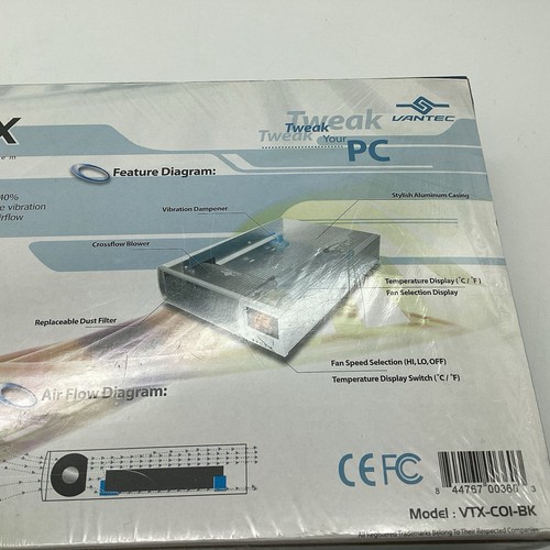 Vantec Vortex Festplattenkühlsystem VTX-C01-BK Querstromgebläse neu versiegelt - Bild 13 von 13