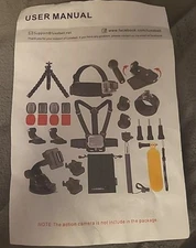 Luxebell Accessories Kit for AKASO EK5000 EK7000 4K WiFi Action Camera GoPro