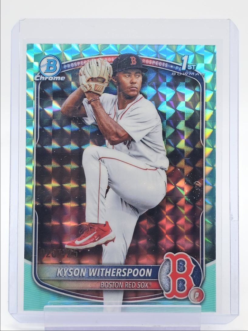 KYSON WITHERSPOON 2025 BOWMAN CHROME DRAFT 1ST AQUA GEOMETRIC /125 Q0848