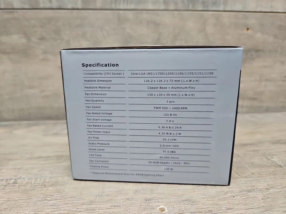 Thermaltake UX150 ARGB Sync CPU Cooler - 1 Pack - Image 4 of 4