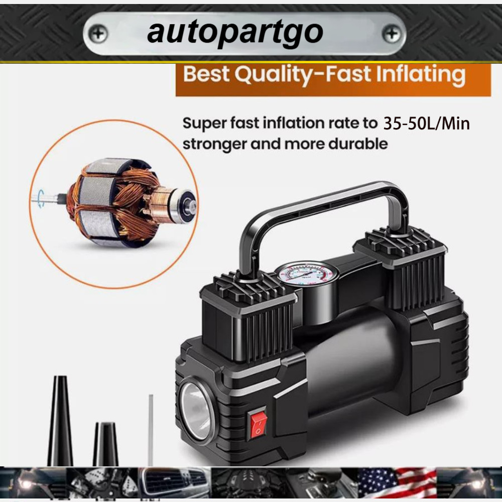 Car Tire Inflator Electric Pump Auto 120w