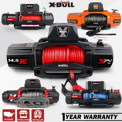 X-BULL Electric Winch 4500LBS 14500LBS 10000LB 12000LBS Winch Jeep 4WD Trailer