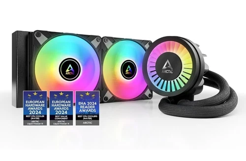 Arctic Liquid Freezer III Pro ARGB 240 AIO Hydro CPU Cooler, Black, 2x120mm P12 