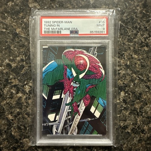 Tuning In #35 card from Marvel 1992 Comic Images Spider-Man