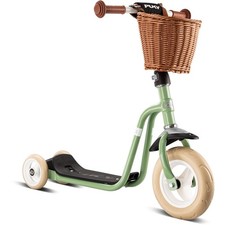 Puky R 1 Classic Scooter Laufroller  EVA-Bereifung und Lenkerkorb Retro Green