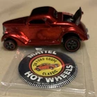 Hot Wheels Redlines 1969 '36 Ford Coupe Metallic Red Opening Hood 1:64 Diecast