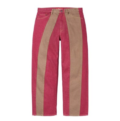 パンツ Supreme Paneled Stripe Baggy Jean 30 Supreme Paneled Stripe Baggy Jean (SS25) - $198
