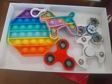 Lot Of 5 Random Sensory Pop It Toys Fidget Spinners