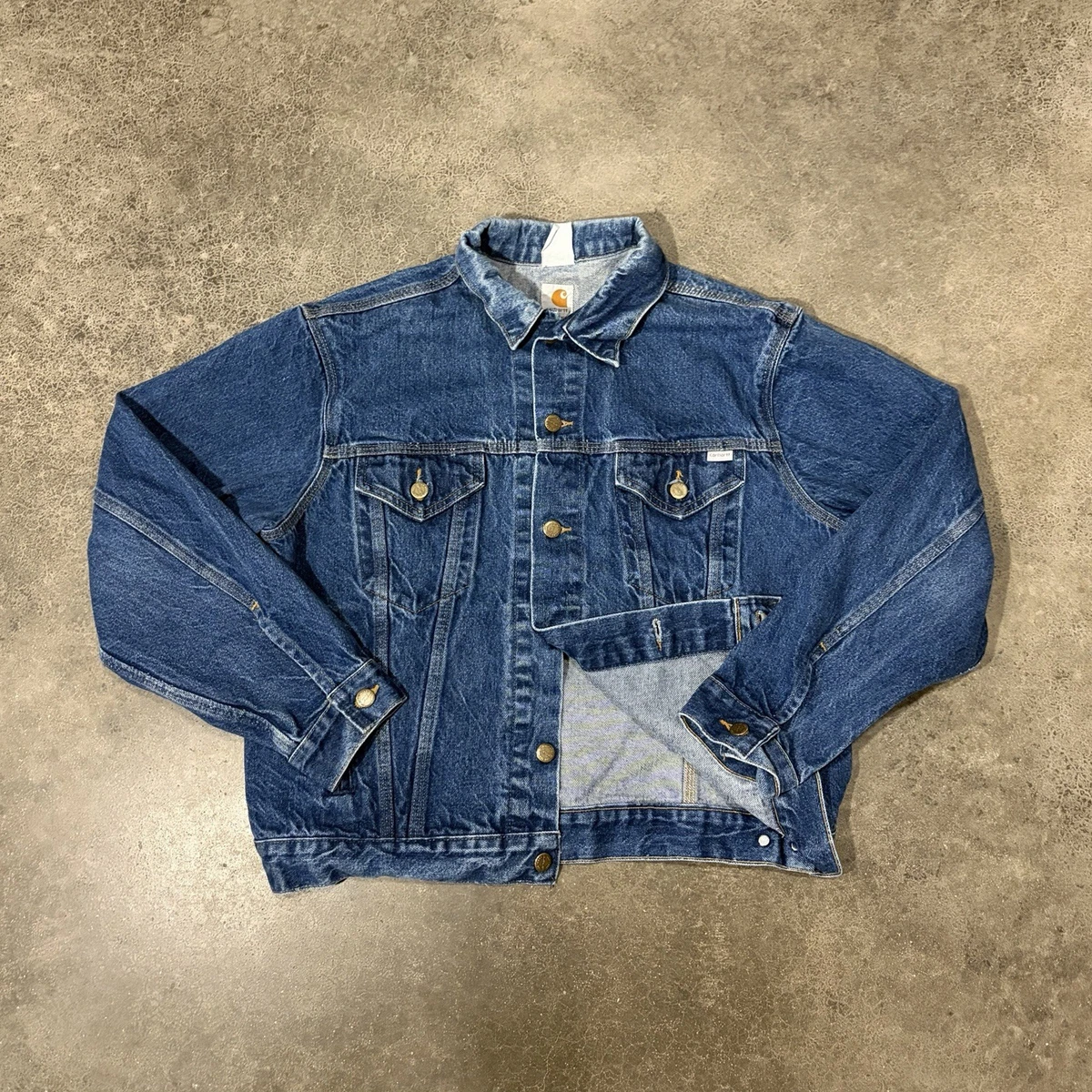 carhartt denim jean jacket products for sale | eBay