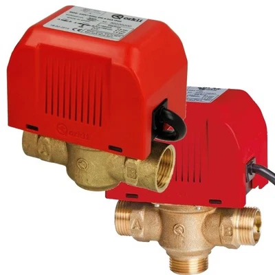 ORKLI 3-Wege Zonenventil Dreiwegeventil Absperr Umschalt-Kugelventil Heizung Solar