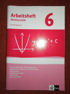 Arbeitsheft Mathematik Band 6 (für die Klasse 10) mit Lösungsheft (Klett)