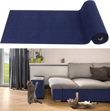 Trimmable Cat Scratching Mat 78.7x15.8 inch Self-Adhesive Furniture Carpet
