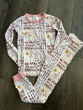 Hanna Andersson 12 Days of Christmas Pink Pajama Set Girls size 10