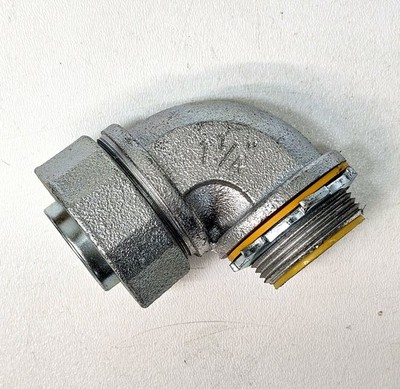 Crouse-Hinds LTB12590 ~ 1-1/4'' Liquidtight 90° Connector Insulated Throat ~ NEW