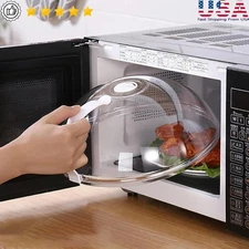 Microwave Lid W/ Handle Steam Vent BPA-Free Food Cover Easy Grip Storage New