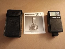 Nikon Speed Light SB-E Flash w/Case Manual.