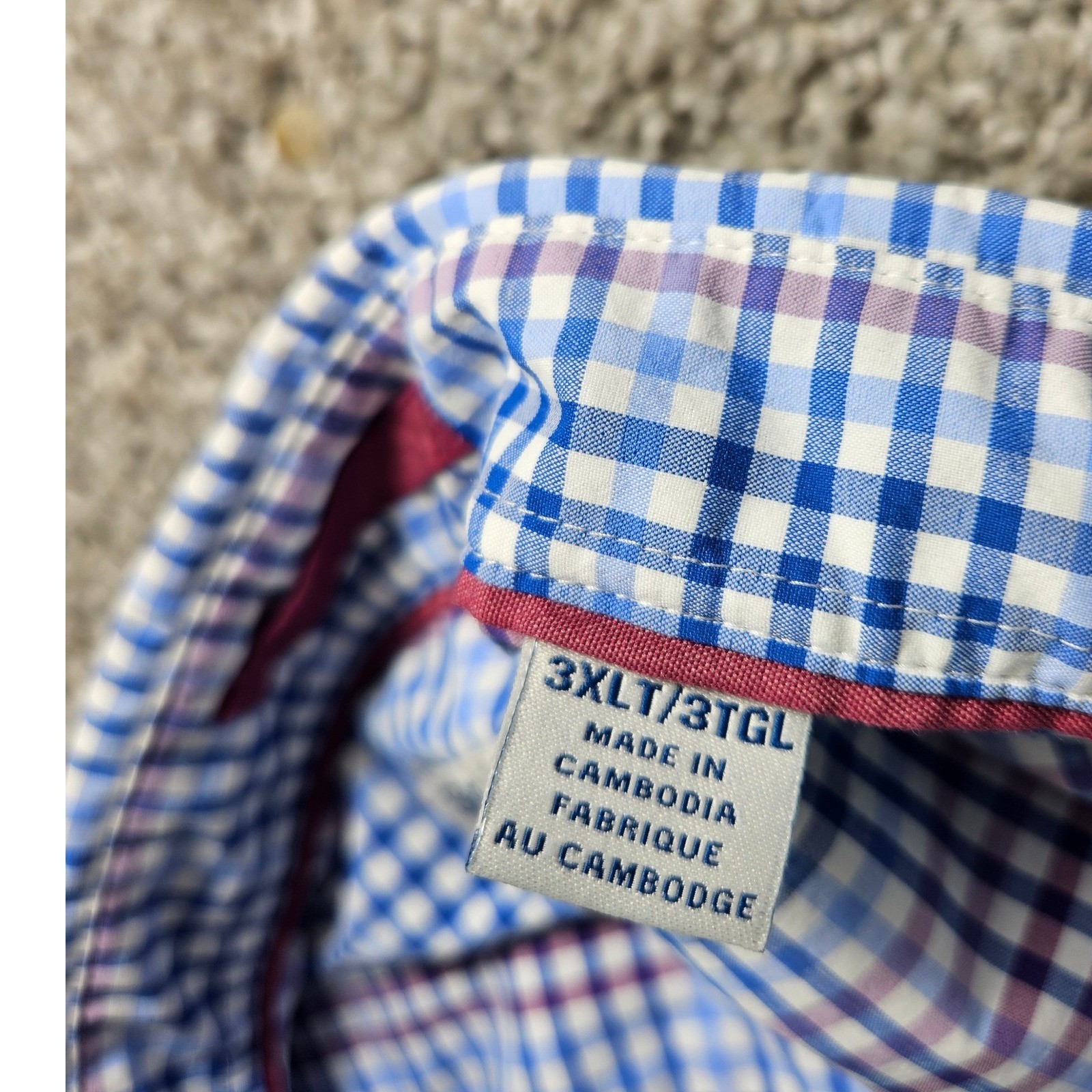 Tommy Bahama Men's 3XLT 3TGL The Siesta Key Plaid Button Down Shirt Long Sleeve