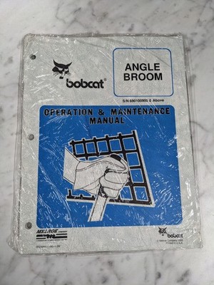 BOBCAT OPERATOR SERVICE MAINTENANCE MANUAL ANGLE BROOM 1995 ATTACHMENT