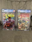 X-Men #1 CGC Graded Cover Variants C + D Marvel Comics October 1991 8.5 8.0 Lot