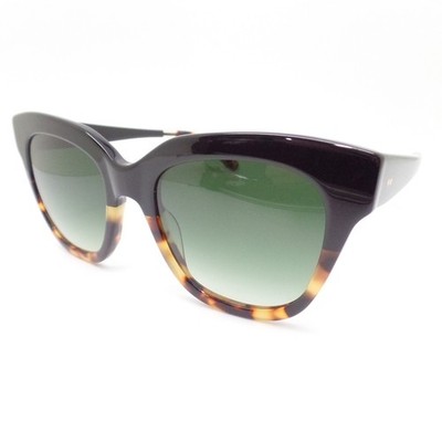 Toms Sloane Black Tortoise Green Fade 53mm Sunglasses New Authentic