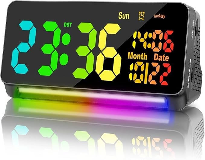 120Db Super Loud Alarm Clocks for Heavy Sleepers Adults , 15 Wake up Sounds Alar