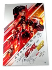 Ant Man and the Wasp Signed Autographed 27X40 Poster Rudd Douglas +5 BAS LOA