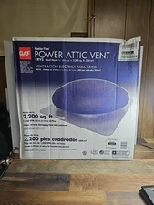 NEW Master Flow 1250 CFM Weathered Wood Power Roof Mount Attic Fan