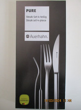 AUERHAHN BESTECK PURE STEAKBESTECK 4-TEILIG EDELSTAHL POLIERT