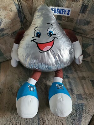 Hershey's Schokoladenkuss Silber Stofftier Sitzsack Spielzeug 9'''' Maskottchen der Streichelzoo