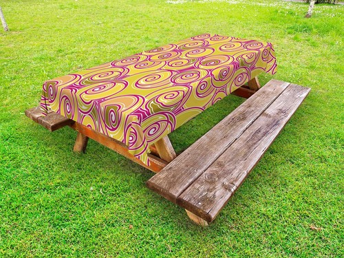 Grunge Outdoor Picnic Tablecloth Ambesonne in 3 Sizes Washable Waterproof
