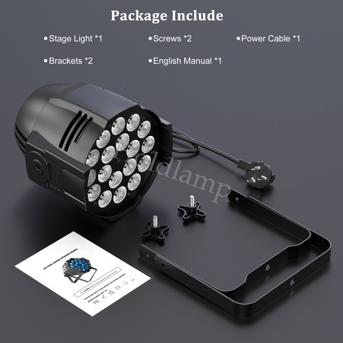 Par Light CAN 18LED RGBW 300W Stage Lighting Beam DMX Strobe Disco Party Club - Picture 13 of 13