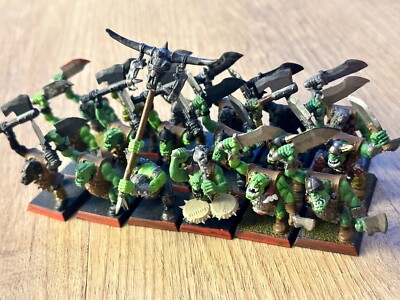 Warhammer Fantasy - Orks & Goblins - 18x Orc Warriors - Orkkrieger Regiment