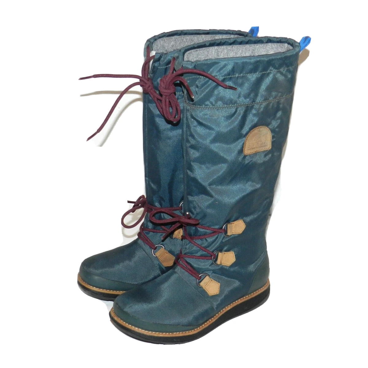 Sorel Waterproof Boots Dark Green NL1708 302 Women s Size 6 Very