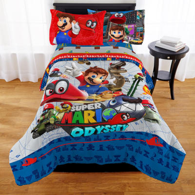 Super Mario Microfiber Twin Reversible 