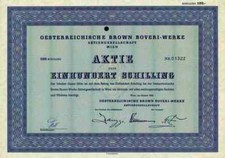 Oesterreichische Brown Boveri AG ABB Asea 1959 Wiedeń Mannheim Linz Graz Innsbruck