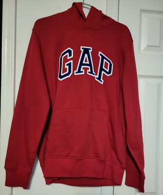 Gap Men's Red Hoodie Size Medium