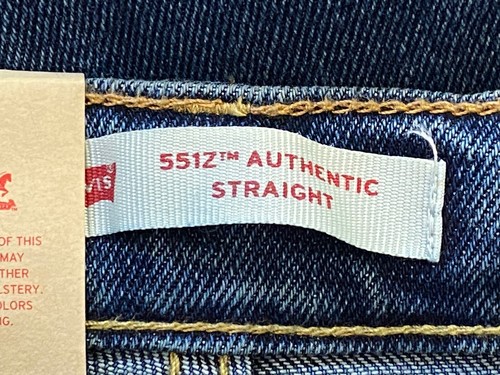 Auténticos pantalones vaqueros elásticos rectos LEVI'S para jóvenes niños 551Z azules $42 nuevos con etiquetas - Imagen 8 de 10
