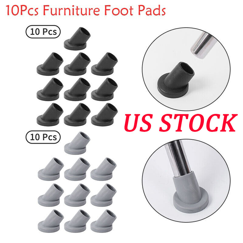 20-Pack Oval Chair Leg Floor Protectors – Non-Slip Silicone Caps, 40x20mm, Transparent, No Scratch For Hardwood Floors