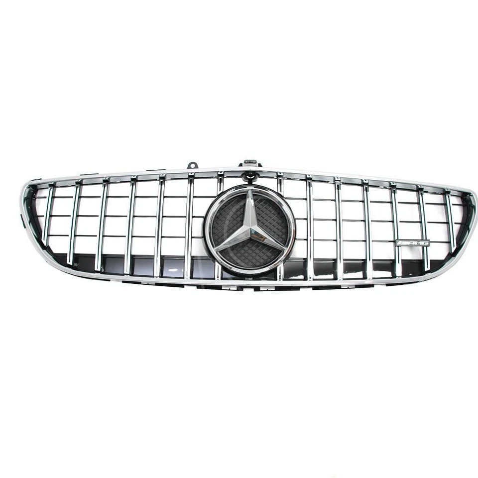 Rejilla cromada plateada con estrella LED para CLS-Class W218 2014-18 CLS400 CLS550 Foto 3 de 4