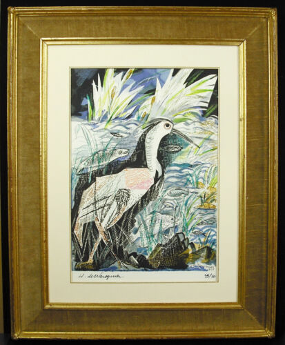 Henry to Wait The Heron Of Fables Lithography Tale-Signed Per' Artist - 第 1/7 張圖片
