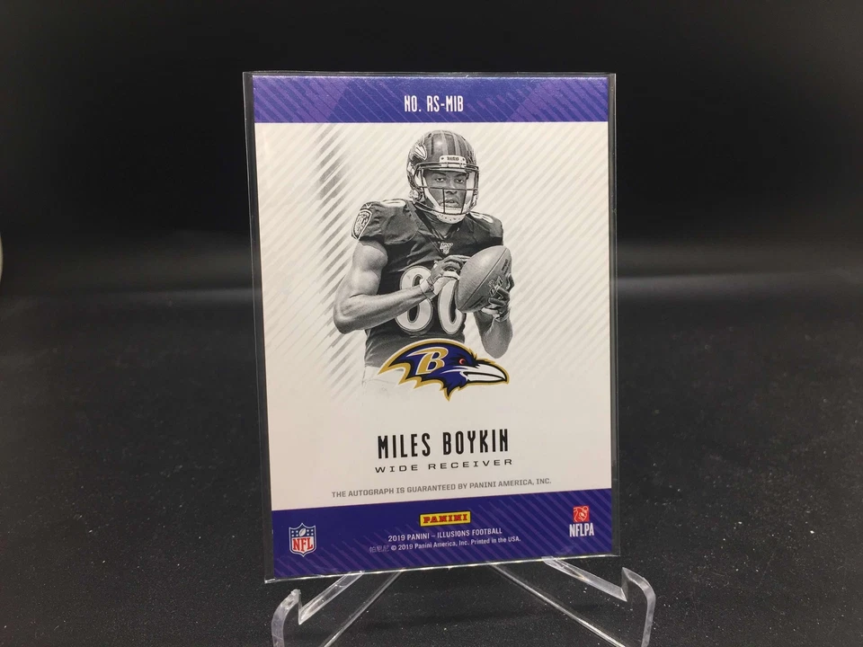 Miles Boykin 2019 Illusions Rookie Signs Auto Notre Dame Ravens Seahawks (A) - Image 2 of 2