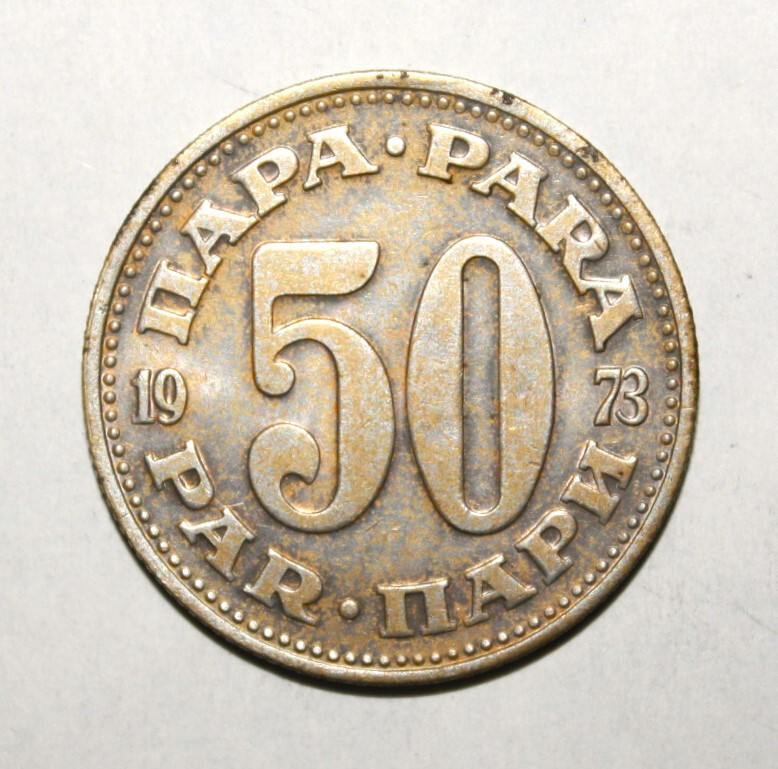 S5 - Yugoslavia 50 Para 1973 Almost Uncirculated + Coin - State