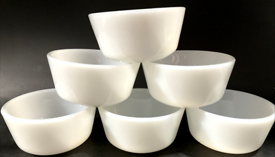Anchor Hocking Fire King 434 Milk Glass Custard Cups  display picture 1