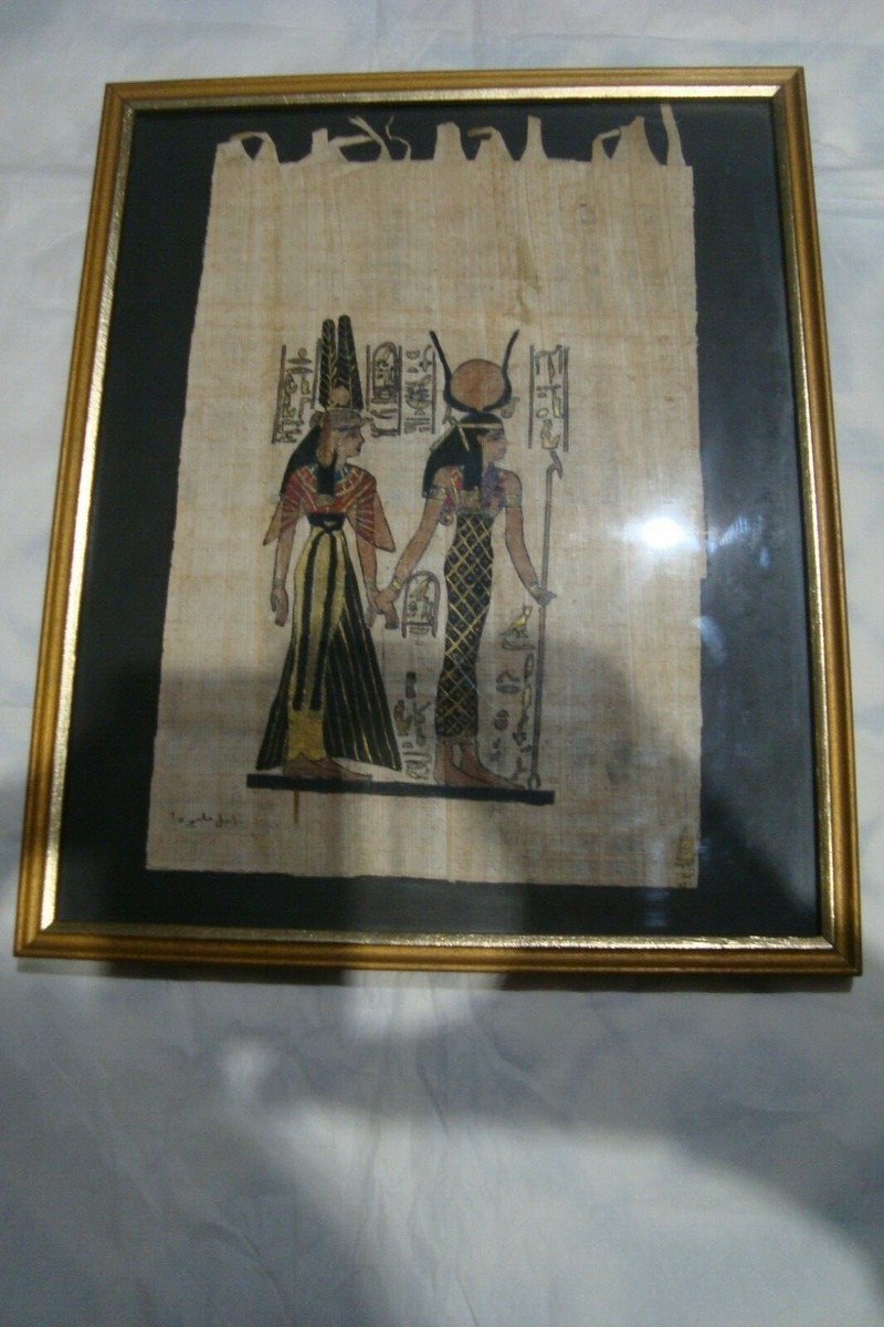 CADRE PAPYRUS ÉGYPTIEN 40 Cm Sur 30 Cm EUR 10,00 - FR