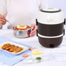 Portable 2L Electric Heating Lunch Box for Car Office Food Warmer Container 110V