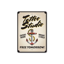 Tattoo Studio Metal Sign