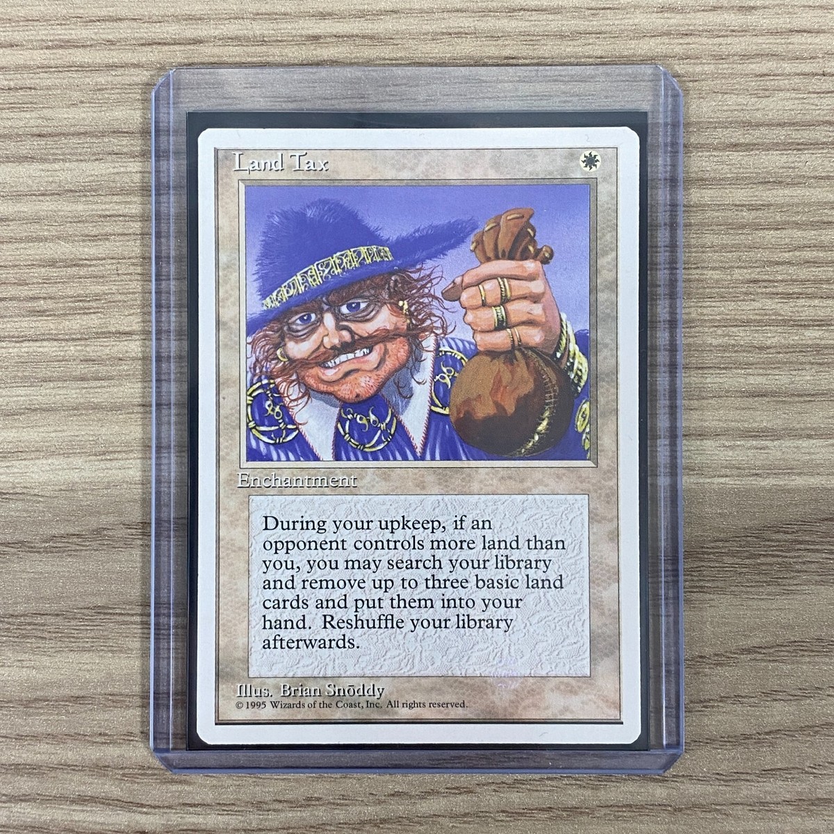 LAND TAX WHITE 4TH FOURTH EDITION BRIAN SNODDY CARD CCG MAGIC THE